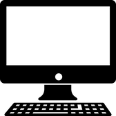 computer and keyboard