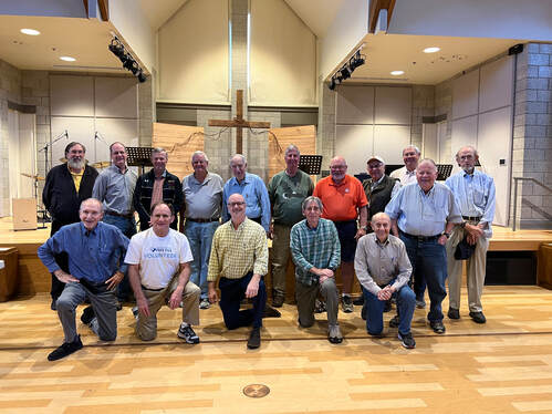 Group of men in the Christian Life Center
