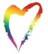 heart image with rainbow overlay